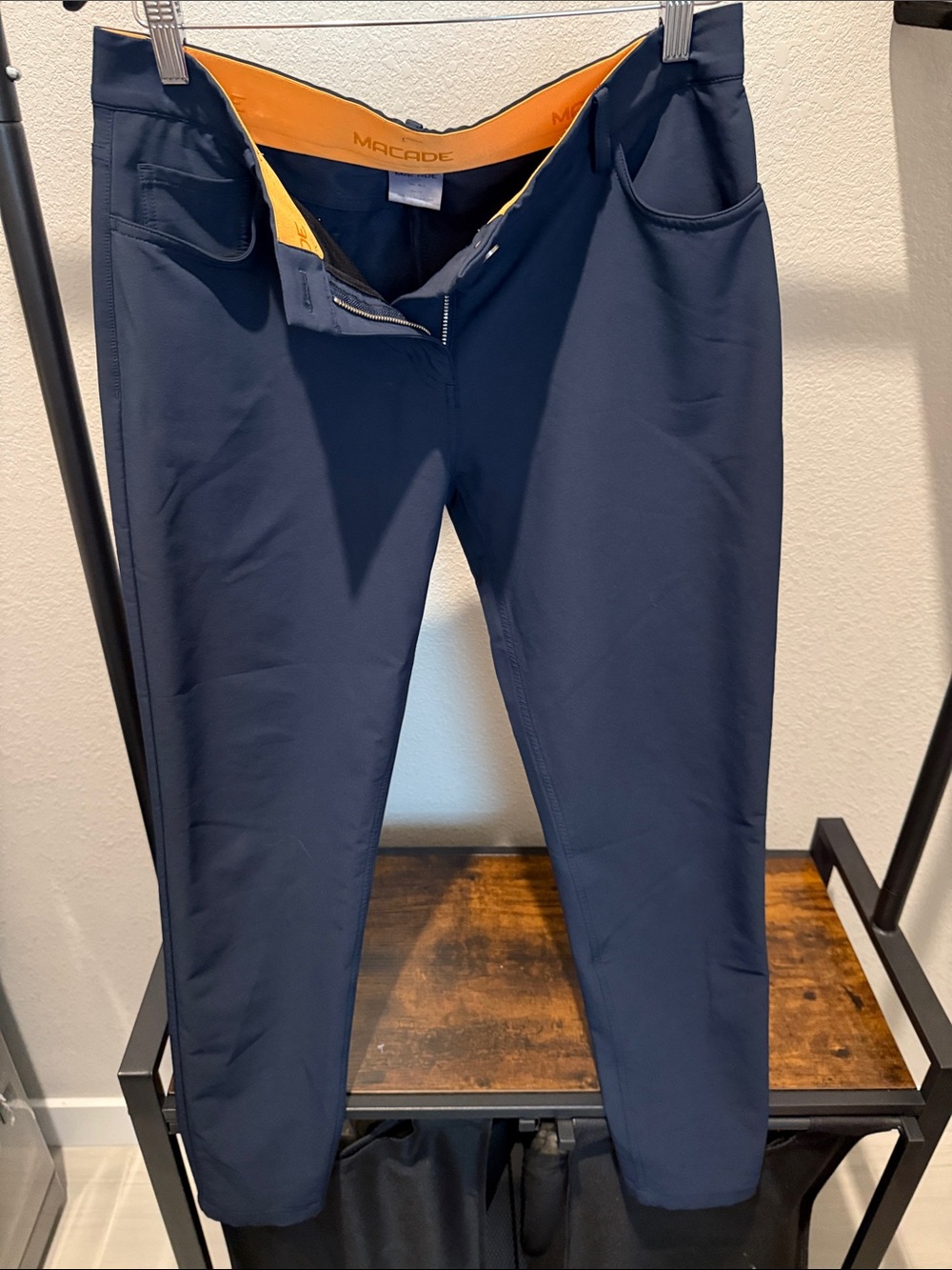 MACADE Navy Skinny Performance Pants for Women